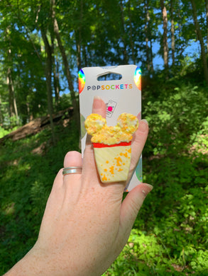 Mickey Shaped Parks Popcorn Bucket Inspired Pop Grip/ Popsocket