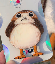 Load image into Gallery viewer, Porg Inspired Swivel Badge Reel