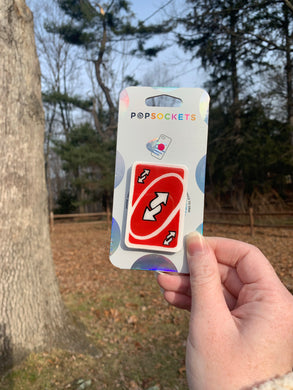 Red Reverse Card Inspired Pop Grip/ Popsocket