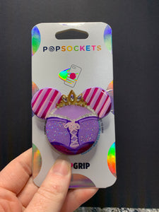 Glitter Rapunzel Mouse Inspired Pop Grip/ Popsocket