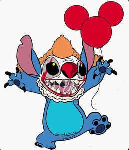 Custom Glitter Clown Stitch Inspired "Pop" Cell Phone Stand/ Grip