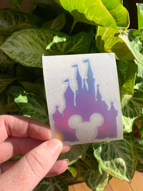 Holographic Mouse Castle Inspired Vinyl Decal
