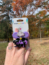 Load image into Gallery viewer, Glitter Ursula mouse Inspired Pop Grip/ Popsocket