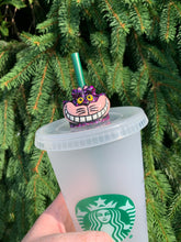 Load image into Gallery viewer, Wonderland Cat Inspired Straw Topper