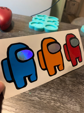 Spacesuit Game Character Inspired Vinyl Decal