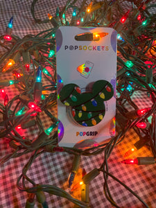 Christmas Lights Mouse Inspired Pop Grip/ Popsocket
