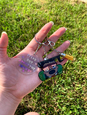 Powerline Max Head with Glasses Reflection Inspired KeyChain