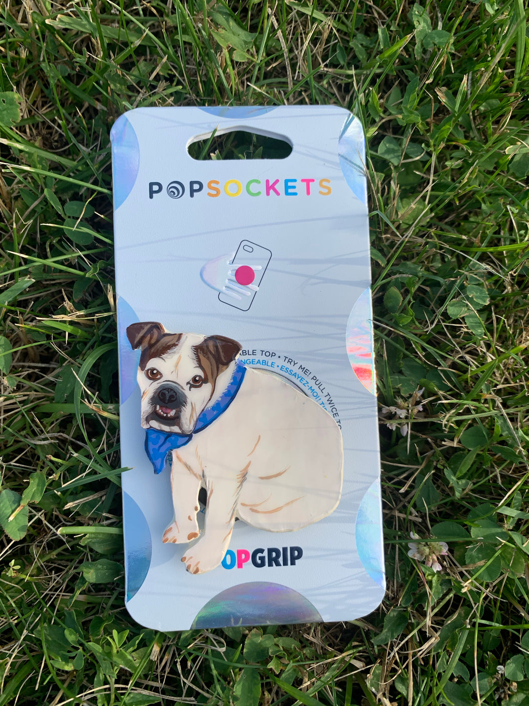 Custom “Mushu” Full Body Pet Dog Head Inspired Pop Grip/ Popsocket