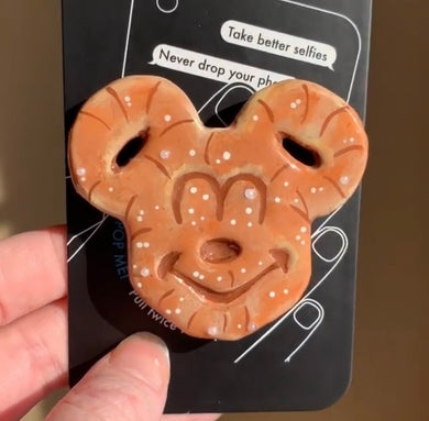 Pretzel Mouse Inspired Pop Grip/ Popsocket